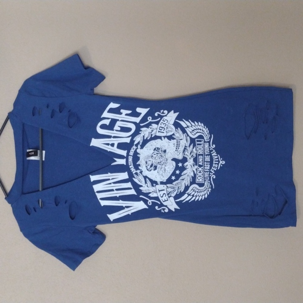 JNK blue tee dress